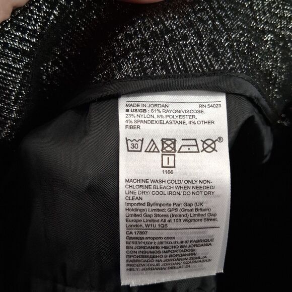 Banana Republic Metallic Sloan Ankle Pant Women's Size 8 New With Tags - Picture 12 of 14